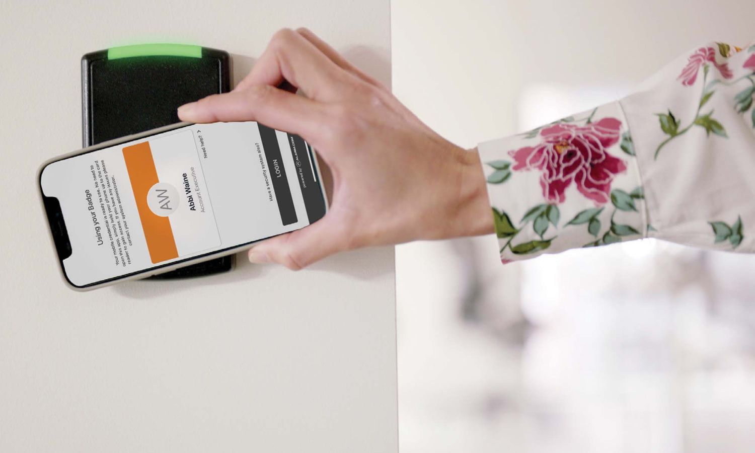 Alarm.com, Phone Interface, cup of coffee on wood table