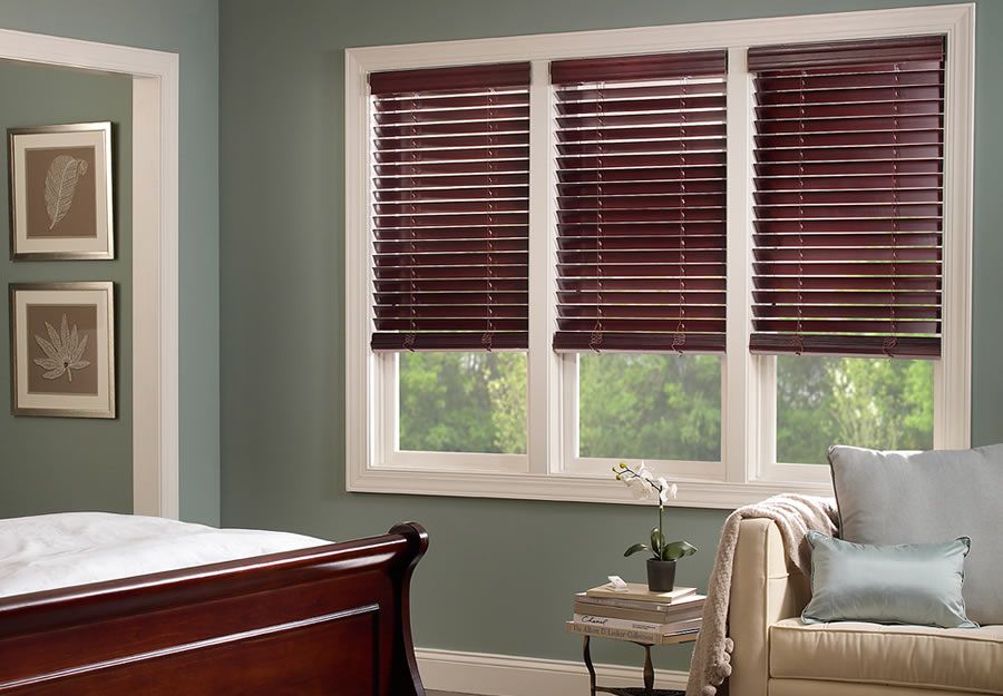 wood blinds, home automation